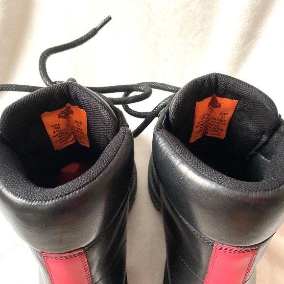HARLEY DAVIDSON Chunky Lug Sole Grunge, Goth core Combat Moto Witchy Boots Sz 6 - Picture 11 of 15